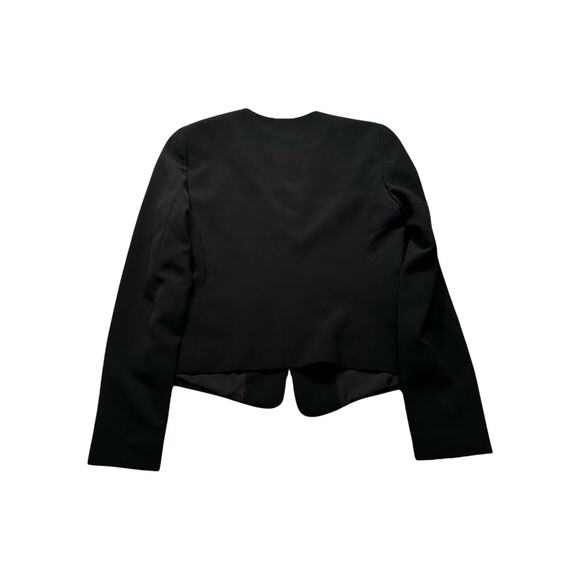 Ann Taylor Women’s Open Blazer Black Suit‎ Jacket Long Sleeve Size 2 (255) - Picture 2 of 7